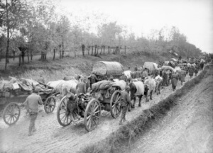 Image of retreat from Serbia 1915